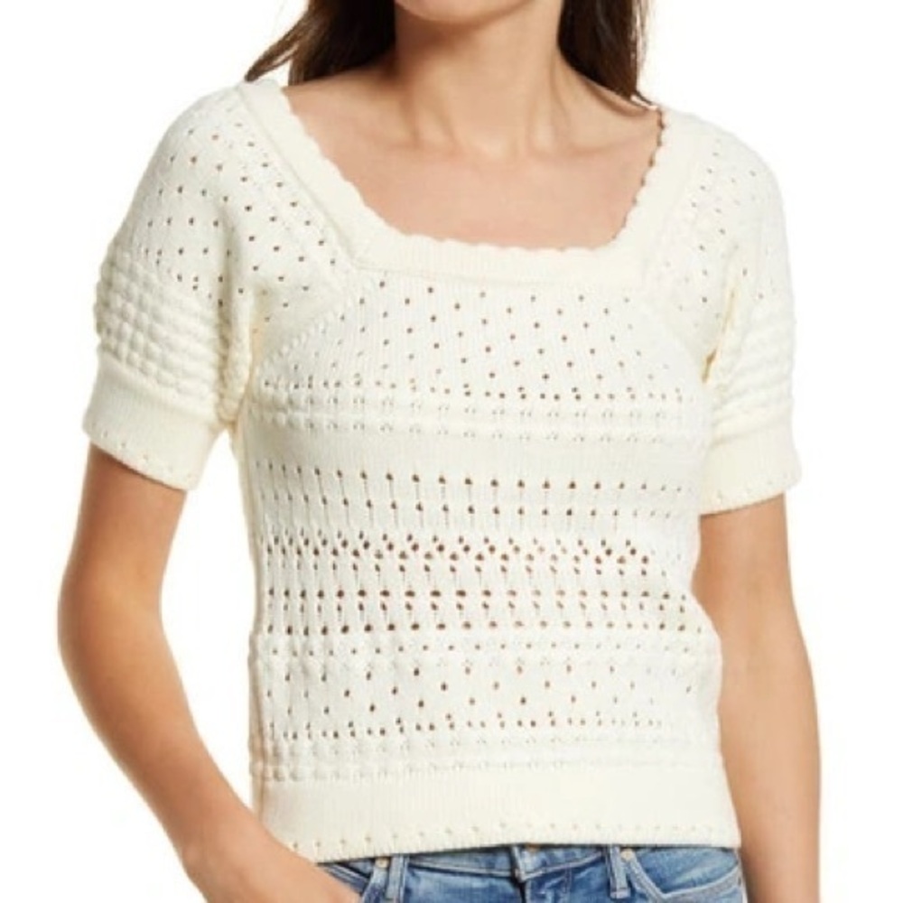 Faherty Short Sleeve Sweater